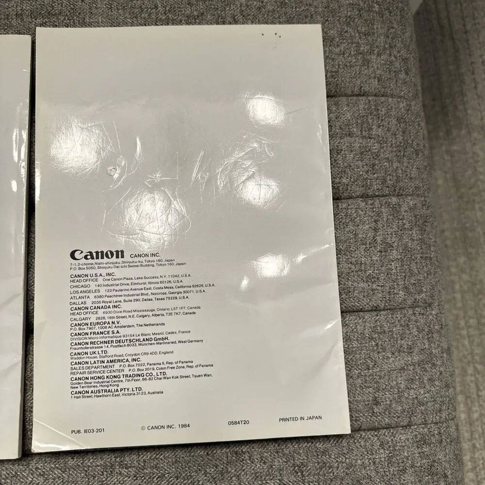 Canon Typemate 10 Electric Typewriter USER MANUALS